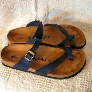 Birkenstock Betula Mayari Soft Footbed Sandals Size 40 Blue